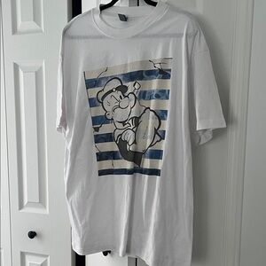 White Cartoon Graphic Tee